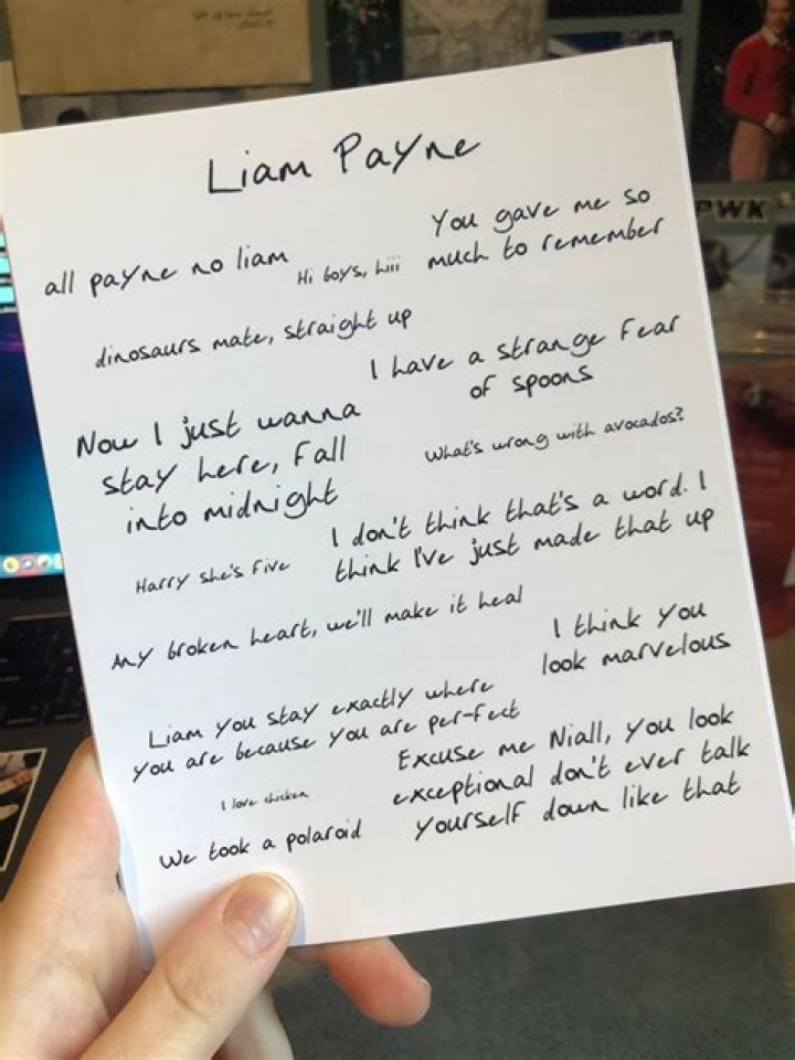 Liam Payne's Handwriting: A Unique Reflection of His Personality