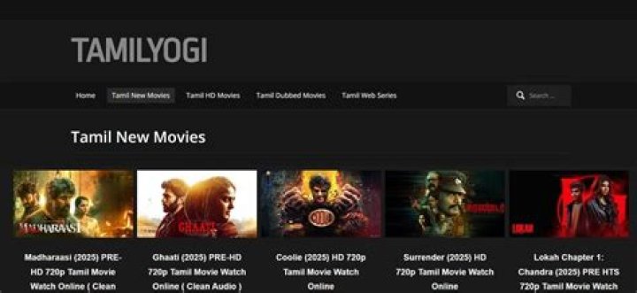 Tamilyogi Homepage: Your Gateway to Tamil Cinema