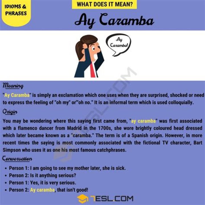 What Does Aye Caramba Mean in Spanish? Unpacking Its Meaning and Usage
