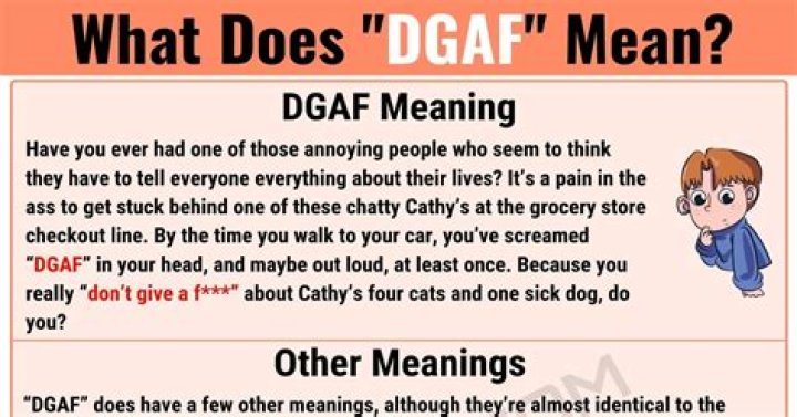 What Does DGAF Acronym Mean? A Comprehensive Guide to Understanding and Using It